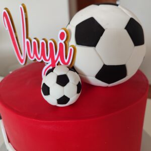 Fondant soccer balls